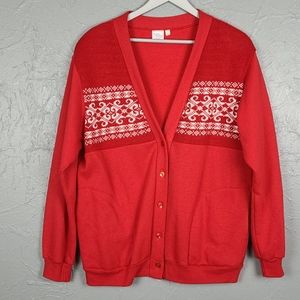 RAINBOW ORIGINALS Red Sweatshirt Cardigan